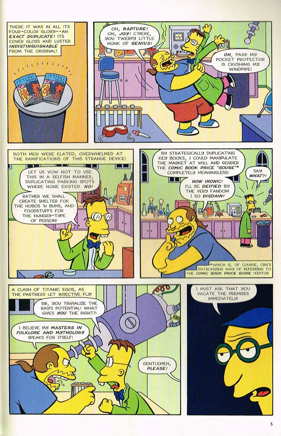 simpsons tree house of horror comic,Catastrophe in Substitute Springfields simpsons comic,simpsons comic 7,bart simpsons comic,tree house of horror art,tree house of horror,mark hamill,bill morrison,jason ho,mike rote,art ueve,karen bates
