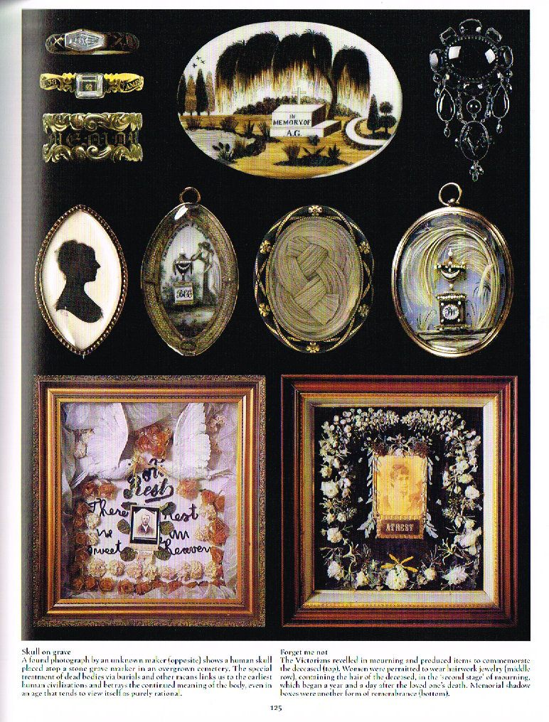 the art of death a graveside companion,death a graveside companion, victorian death jewelry, memorial shadow boxes