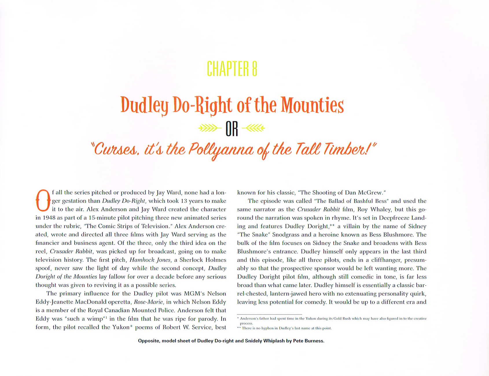 the art of jay ward productions, dudley do right chapter intro, dudley do right of the mounties