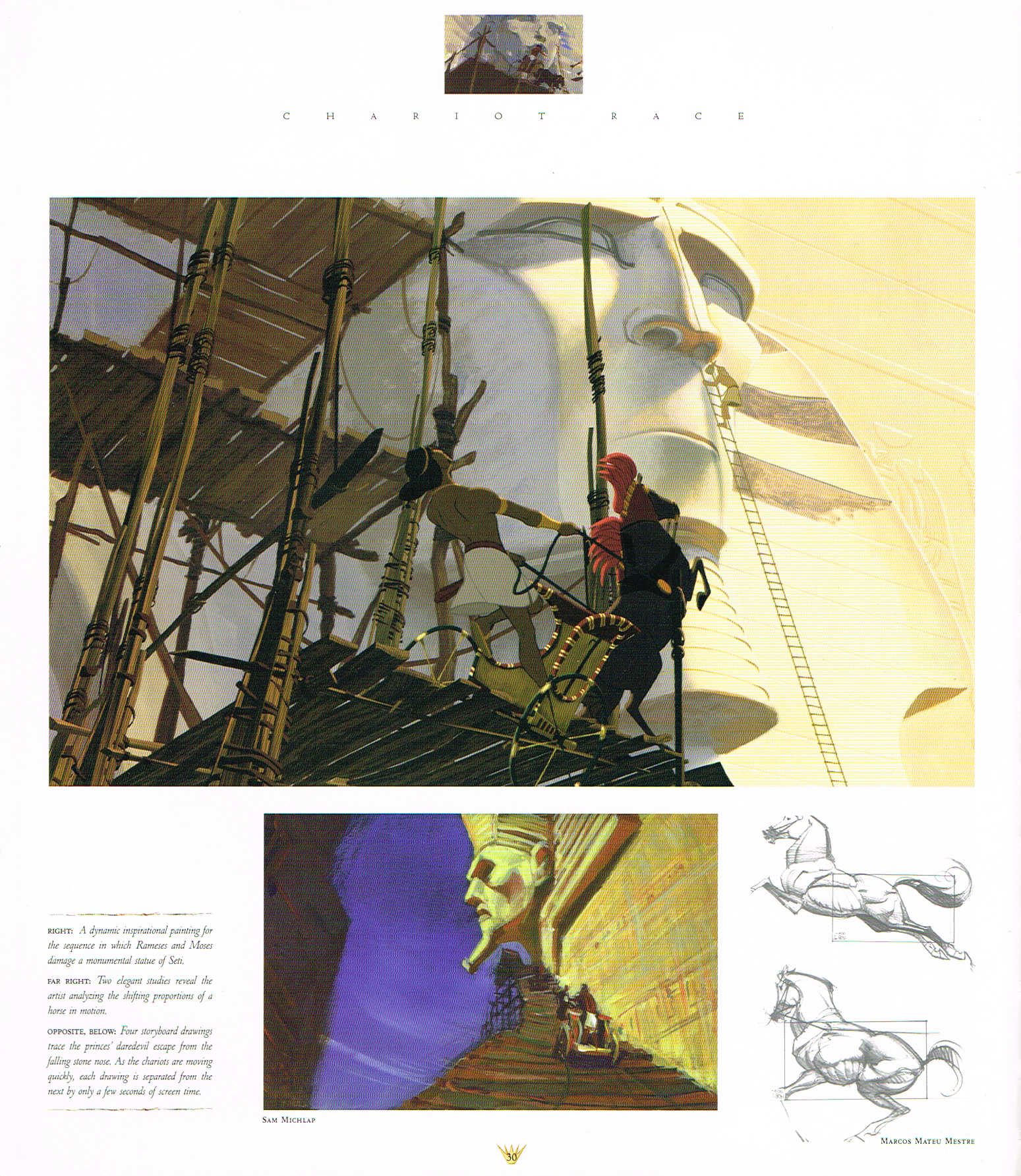the prince of egypt,the art of the prince of egypt,dreamworks prince of egypt,sam michalp,marcos mateu mestre,horse drawing