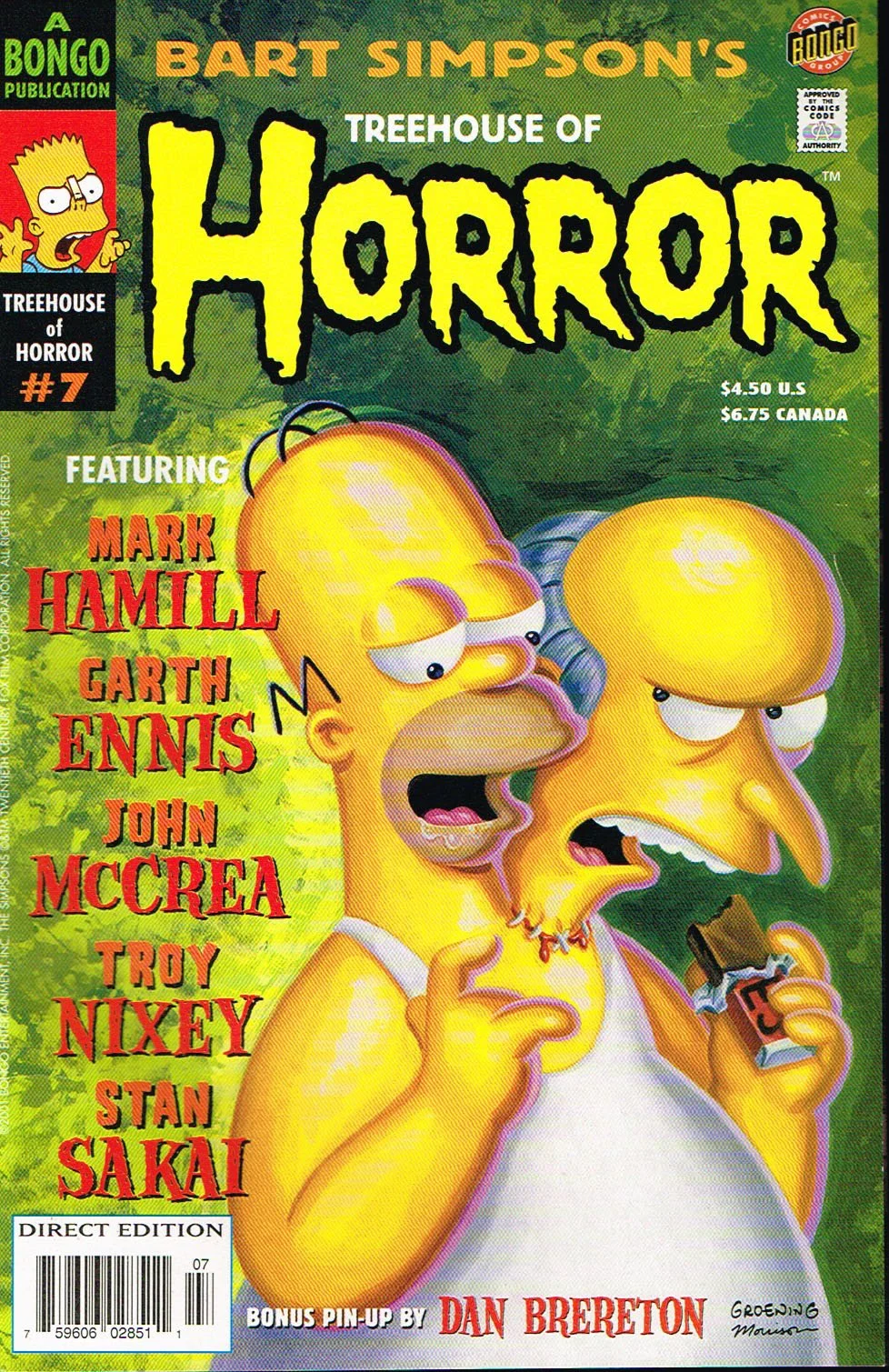 the art of bart Simpsons tree house of horror