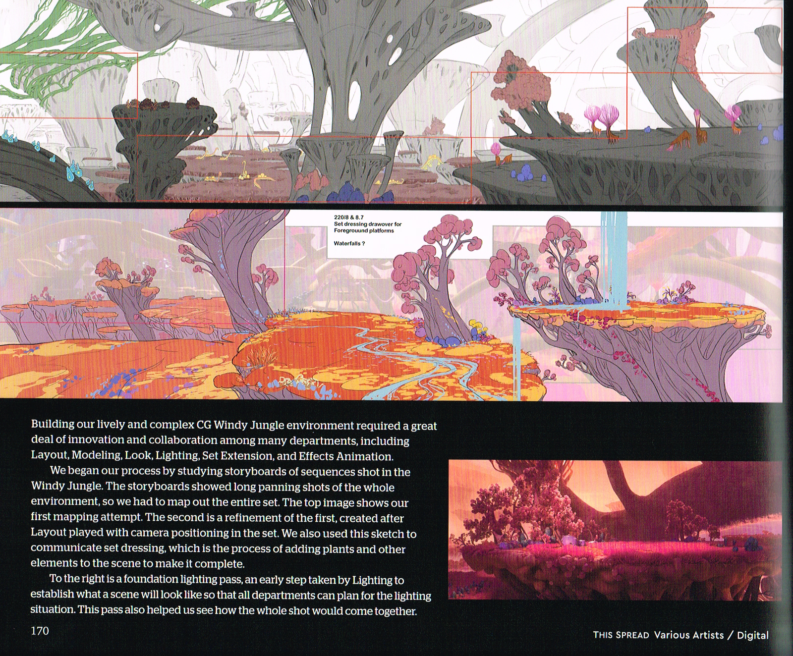 the art of strange world,strange world concept art,strange world art,3d set designs strange world