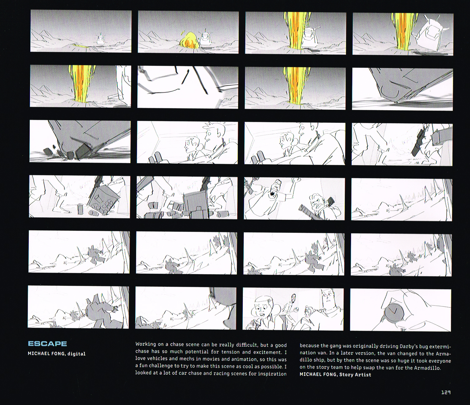 the art of lightyear,pixars lightyear art, lightyear concept art,escape storyboards lightyear Michael Fong,michael fong storyboards