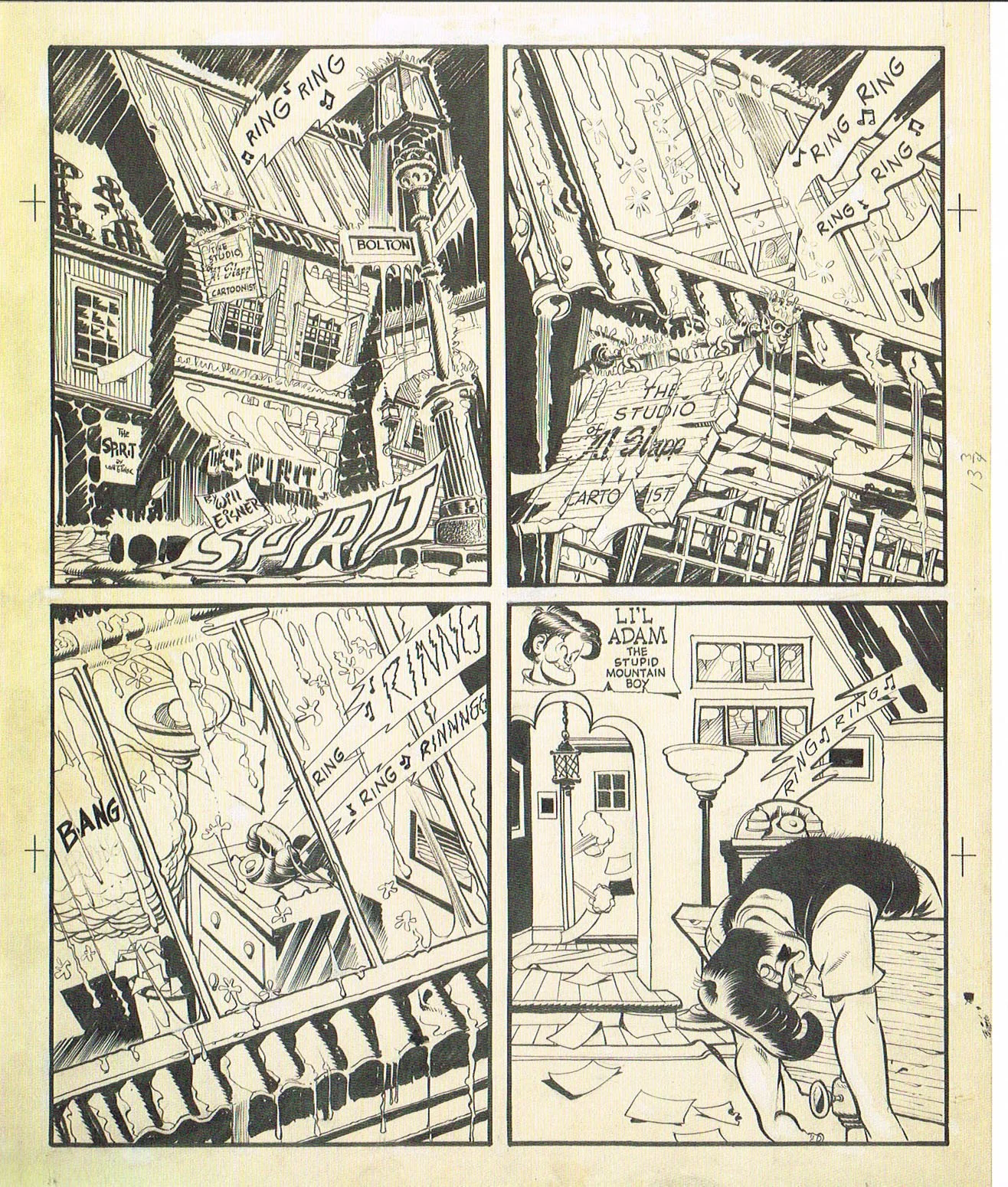 the art of will esiner,will eisner champion of the graphic novel,the spirit comic book,The Story of Gerhard Schnobble