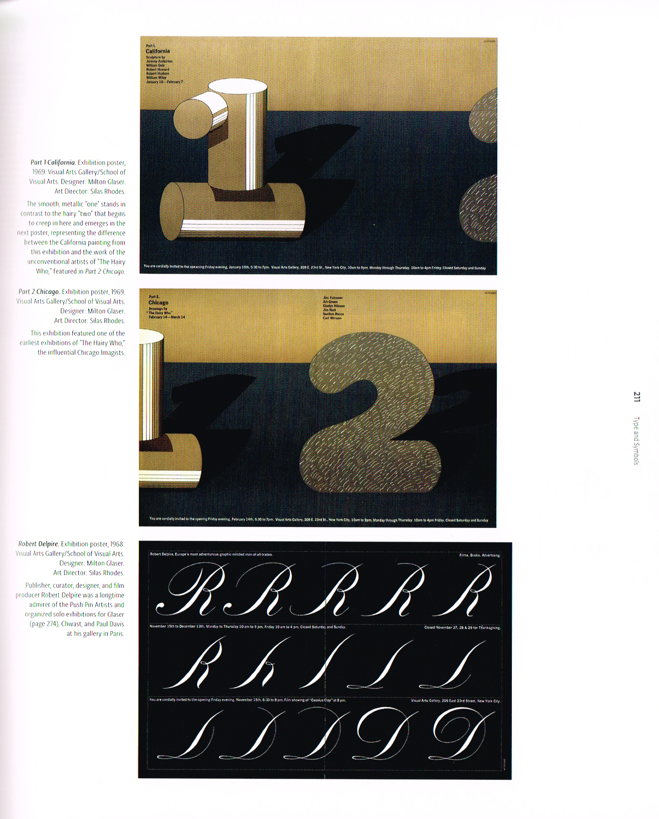 the art of Milton Glaser,pop Milton Glaser,milton Glaser art,milton Glaser poster, part 1 California poster 1969,part 2 Chicago poster 1969,robert deplire poster 1968