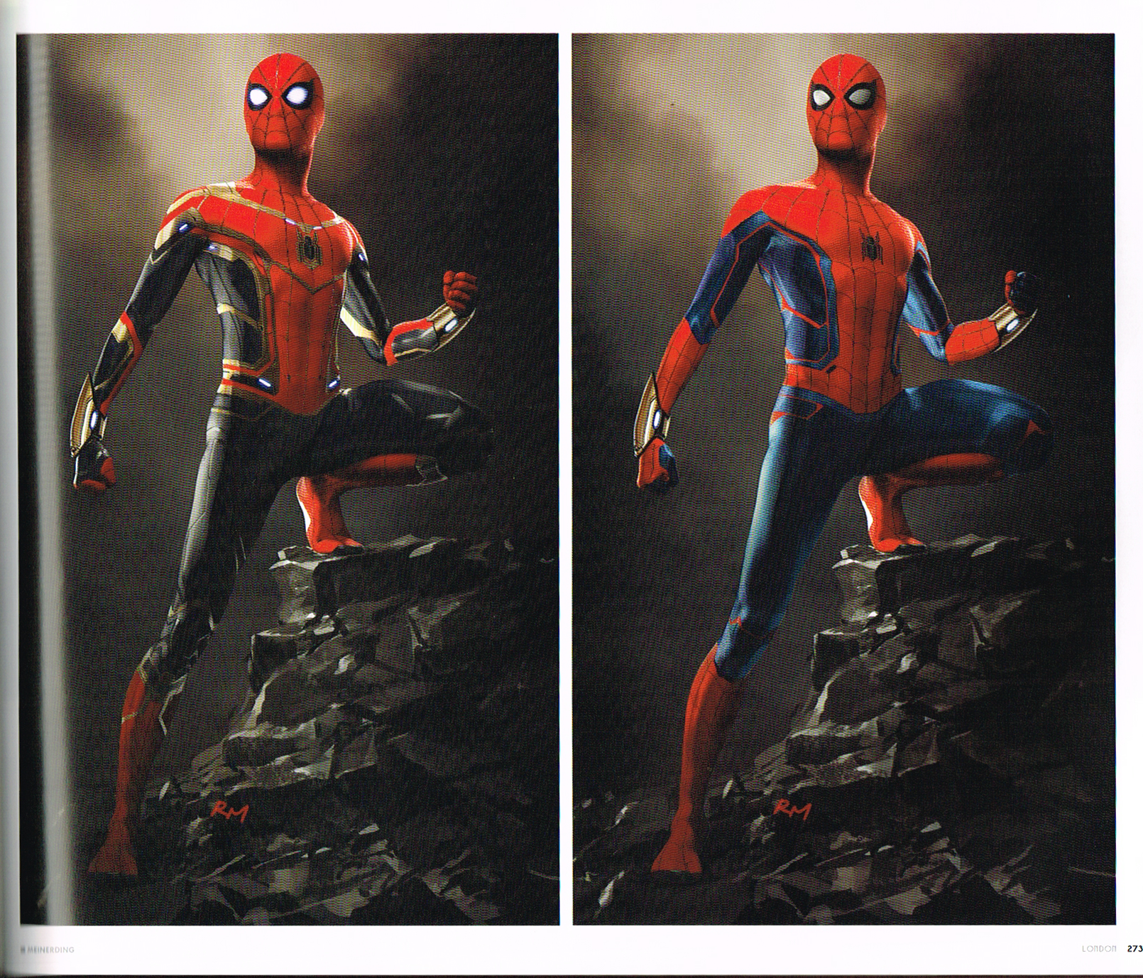 ryan meinerding,the art of spiderman far from home,spiderman far from home art,spiderman concept art,marvel spiderman movie art,spiderman far from home concept art,spiderman art,spiderman suit art