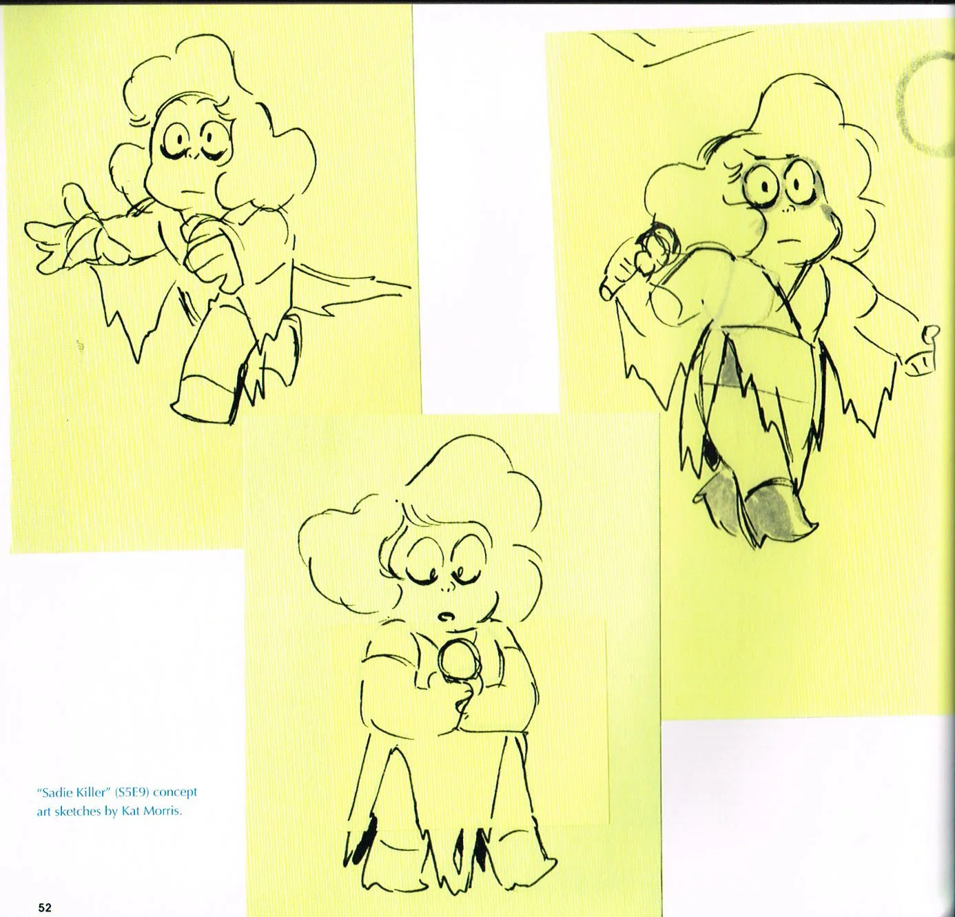 the art of steven universe,steven universe end of an era,kat morris concept sketches steven universe,kat morris sadie killer concept art,kat morris