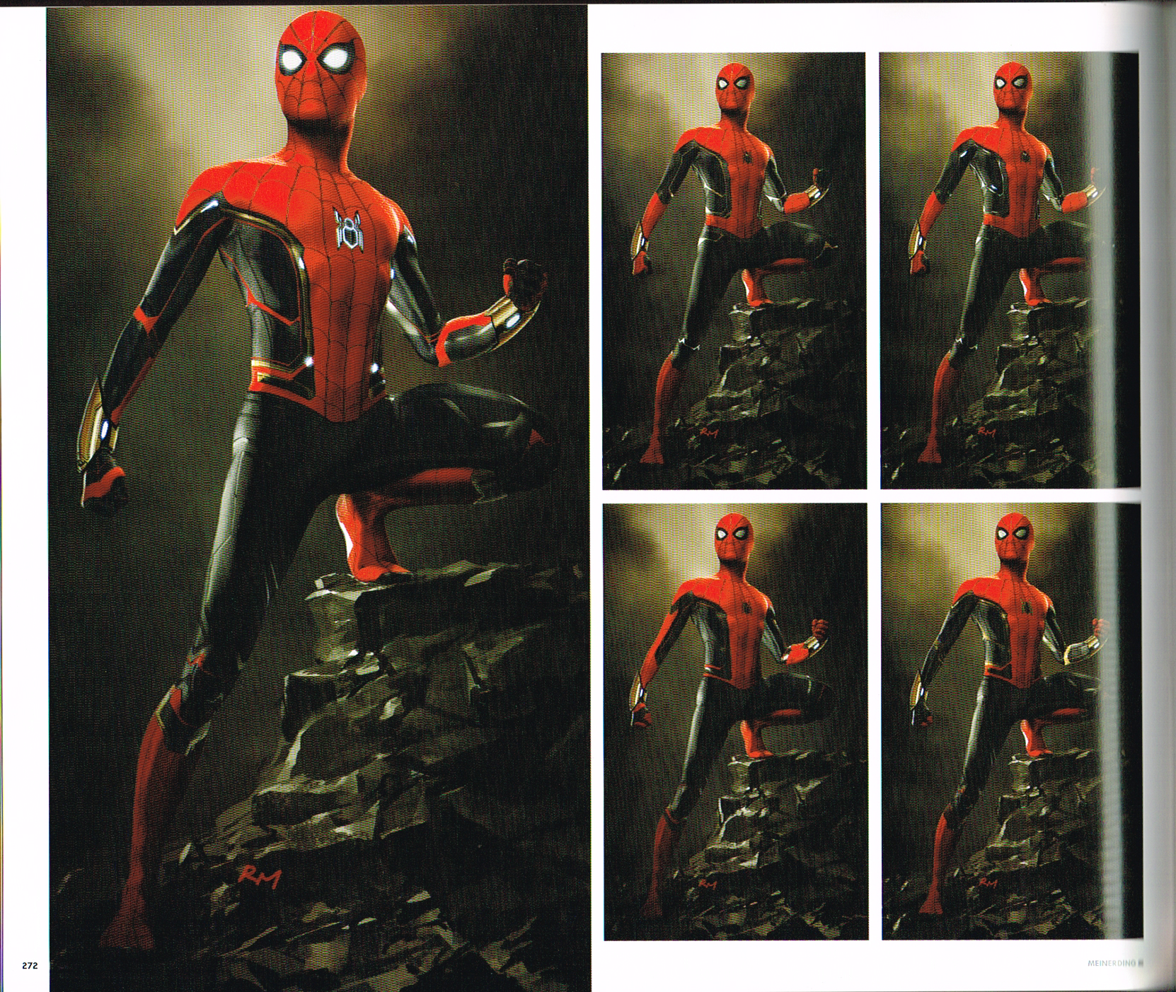 ryan meinerding,the art of spiderman far from home,spiderman far from home art,spiderman concept art,marvel spiderman movie art,spiderman far from home concept art,spiderman art,spiderman suit art