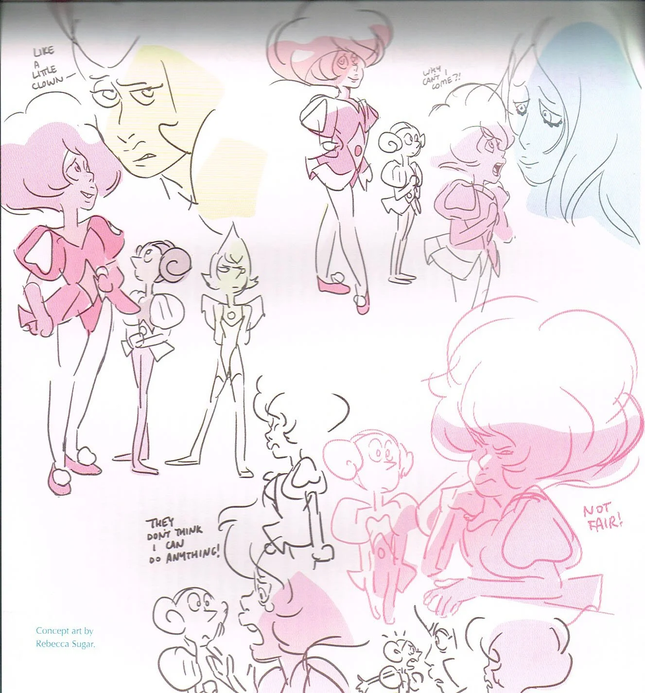 the art of steven universe,steven universe end of an era,rebecca sugar,pink diamond concept art