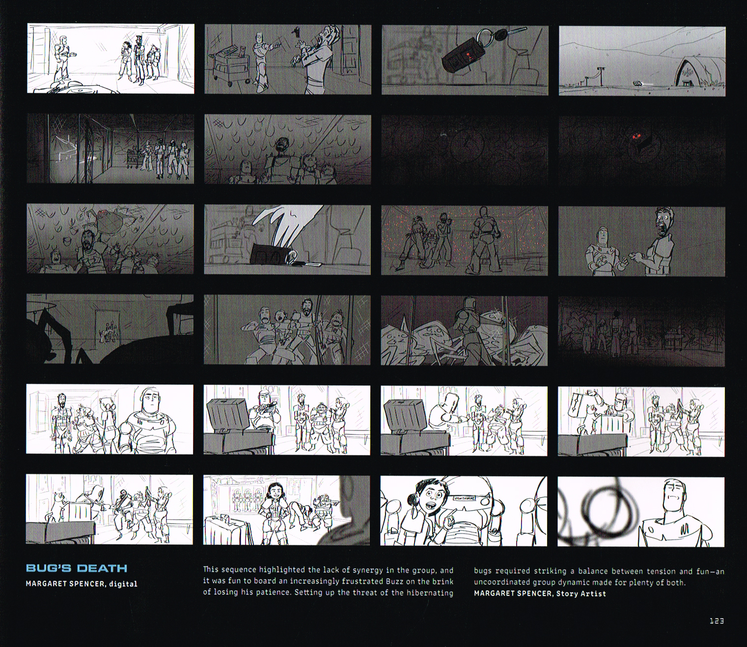 the art of lightyear,pixars lightyear,lightyear concept art,lightyear art,pixar art,margaret spencer,bugs death storyboards lightyear