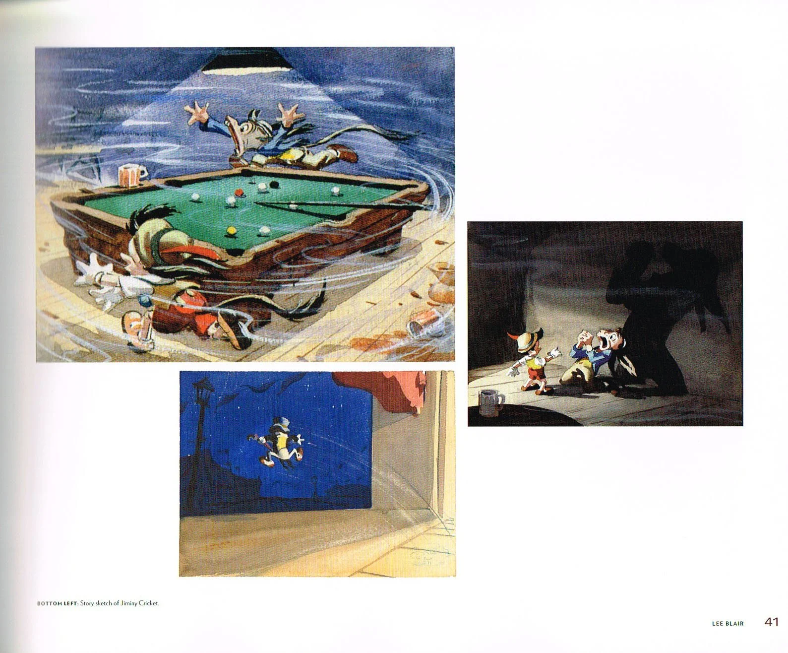 the art of lee blair,disney water color art lee blair,lee blair art,they drew as they pleased the hidden art of disneys mid century era the 1950s and 1960s,jiminy cricket concept art pinocchio,pinocchio concept art lee blair,lee blair art