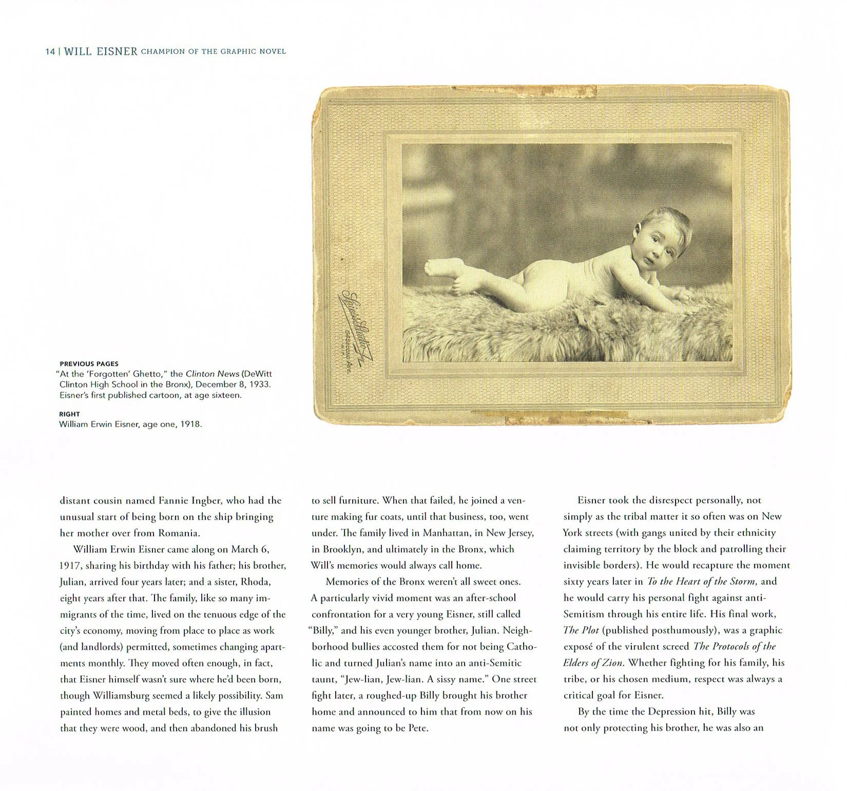 the art of will eisner,will eisner champion of the graphic novel,will eisner photograph 1918