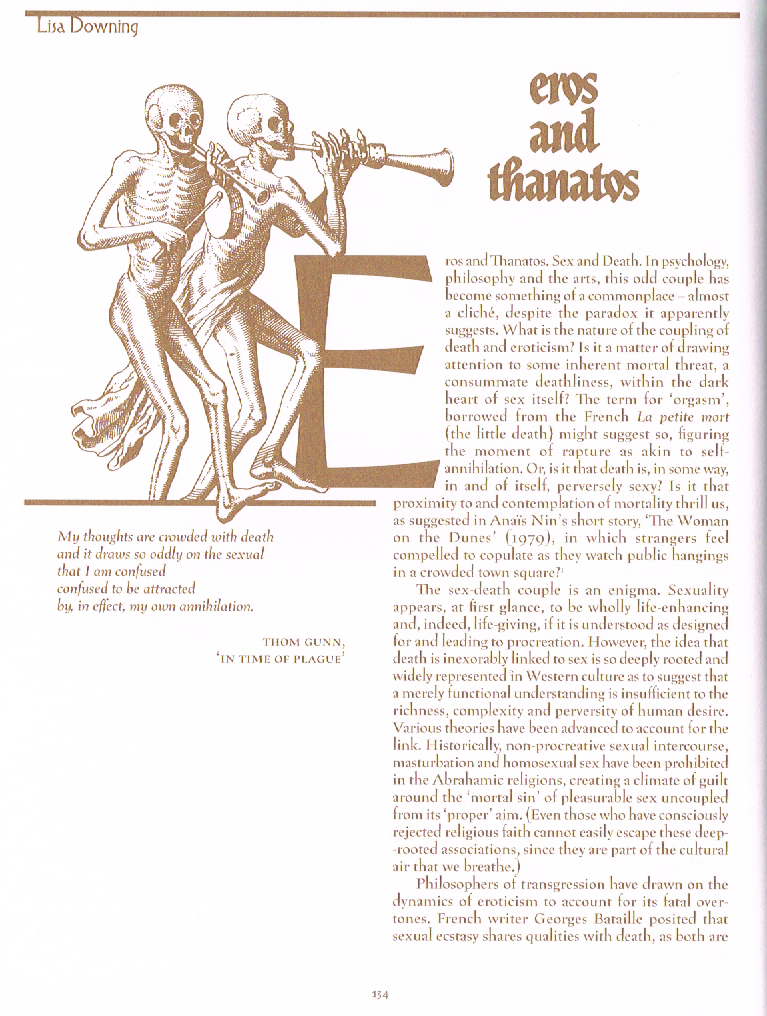 the art of death a graveside companion, death a graveside companion,eros and Thanatos Lisa downing,eros and thanatos