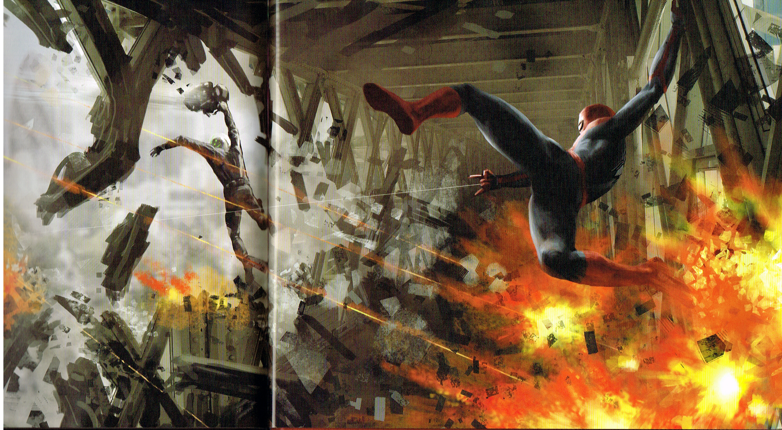 the art of spiderman far from home,spiderman far from home concept art,spiderman marvel movies art,henrik tamm