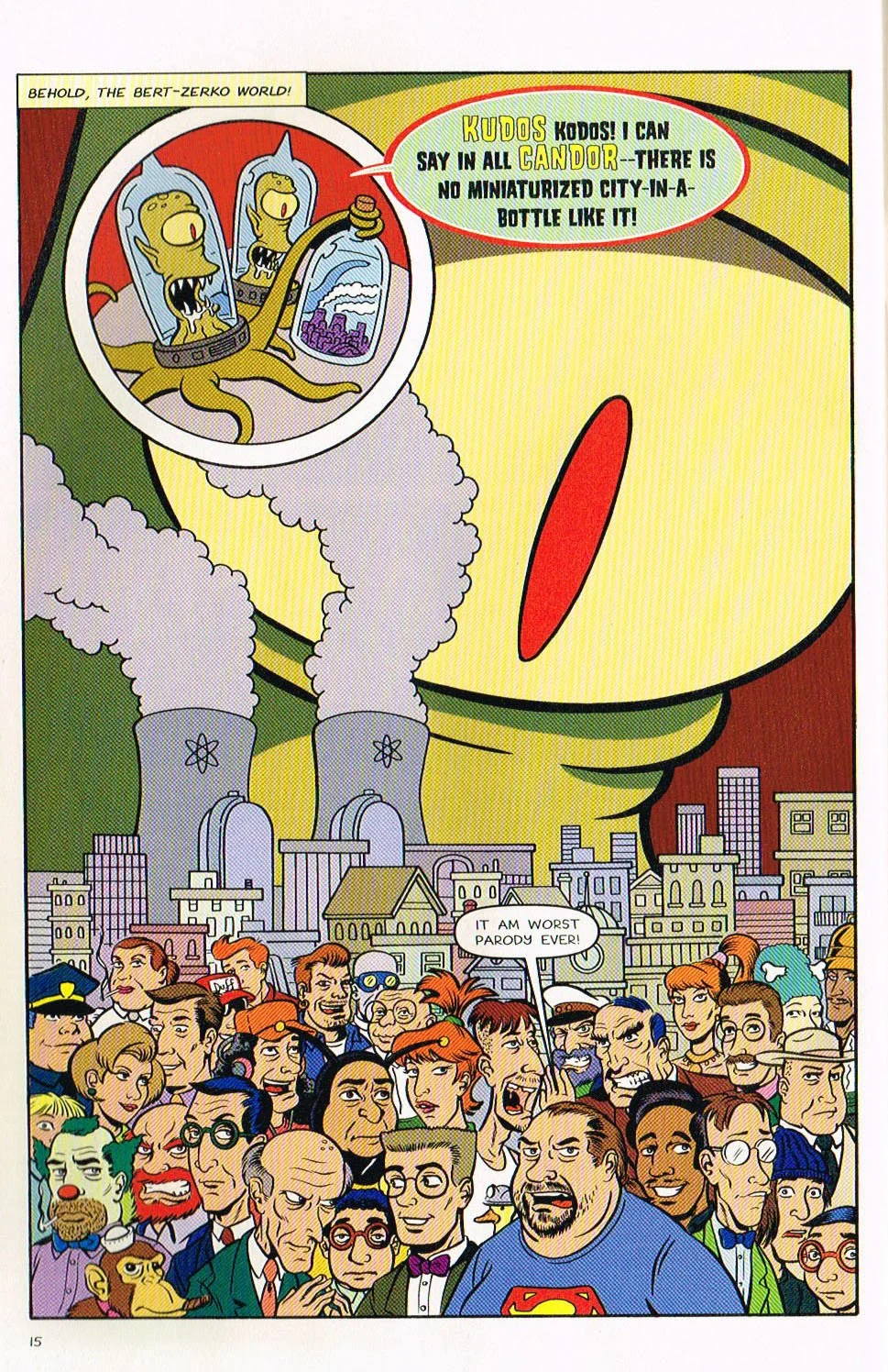 simpsons tree house of horror comic,Catastrophe in Substitute Springfields simpsons comic,simpsons comic 7,bart simpsons comic,tree house of horror art,tree house of horror,mark hamill,bill morrison,jason ho,mike rote,art ueve,karen bates