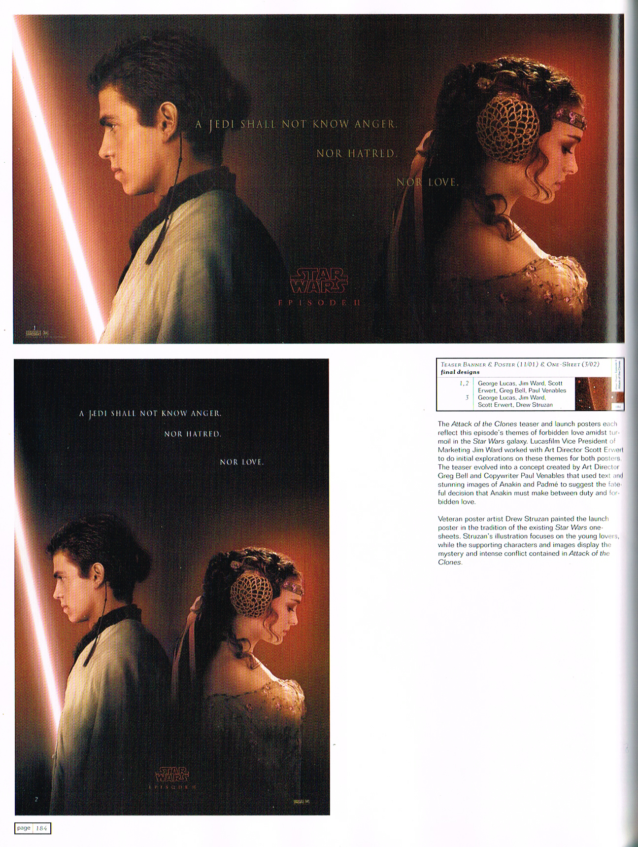 the art of starwars attack of the clones,starwars episode 2 attack of the clones,starwars concept art,george lucas,jim ward,scott erwert,greg bell,paul venables