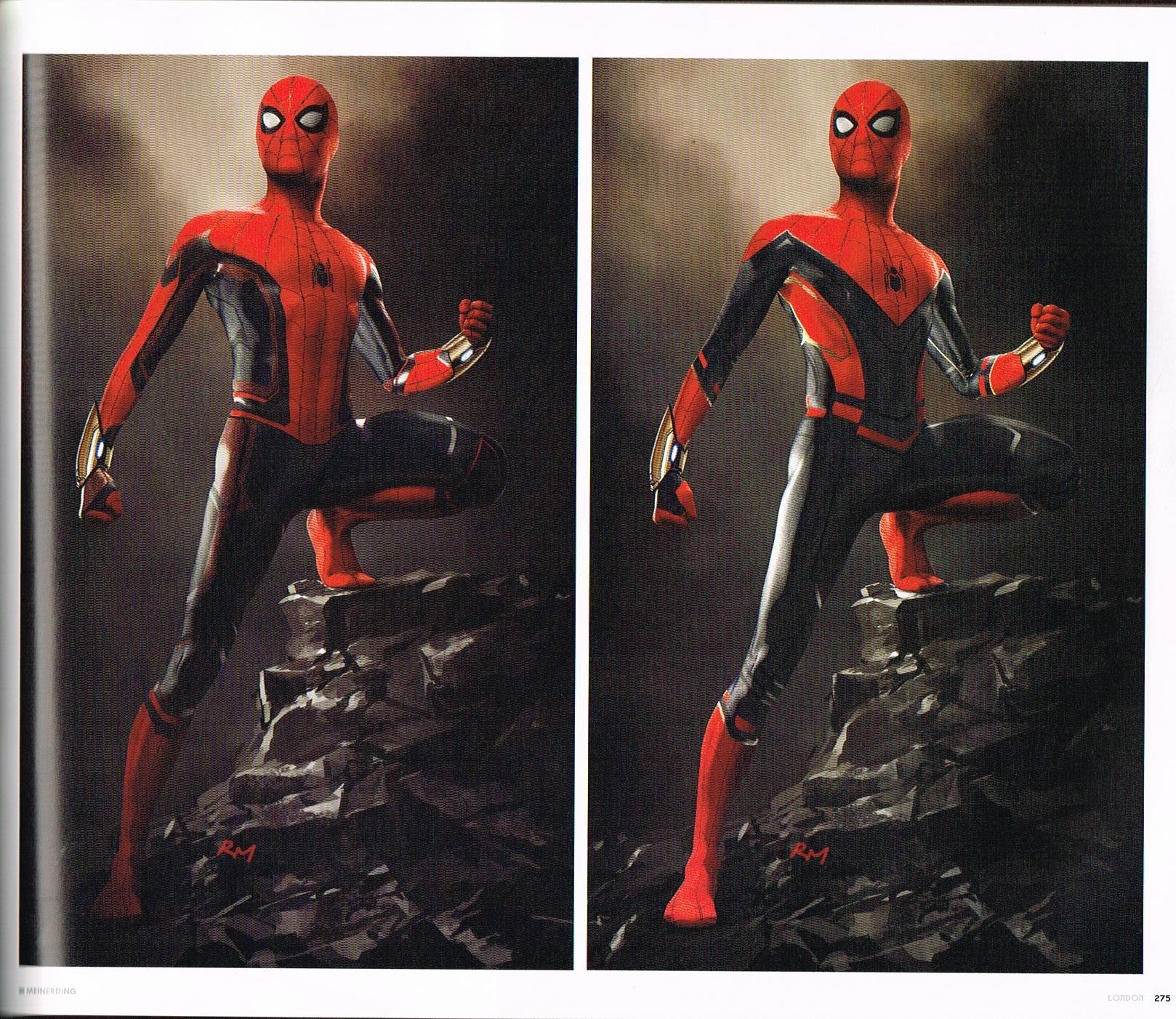 ryan meinerding,the art of spiderman far from home,spiderman far from home art,spiderman concept art,marvel spiderman movie art,spiderman far from home concept art,spiderman art,spiderman suit art