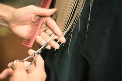 HAIRCUTS & STYLING Haircut - Women: $85 - $110 Men: $65 - $85 Bang / Neck Trim - $15 Blowout - from $50 Updo - from $125
