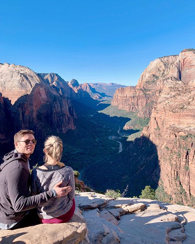 Fresh air, perfect weather, and a beautiful view (Zion looked nice too)