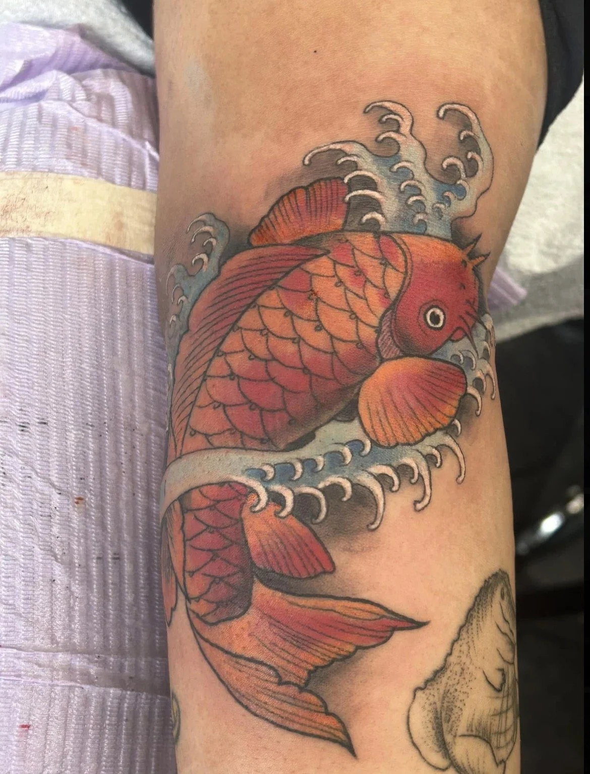 Tattoo by Little Chico #colortattoos #tattoos #blackwork #tattoosimbaltimore #baltimoreartist #artwork #tattooartist #tattooartistnearme #marylandartist #marylandtattooartist #Viral tattoo artist #TikTok #artistofTikTok #fyp #tattoo #artist in Baltim
