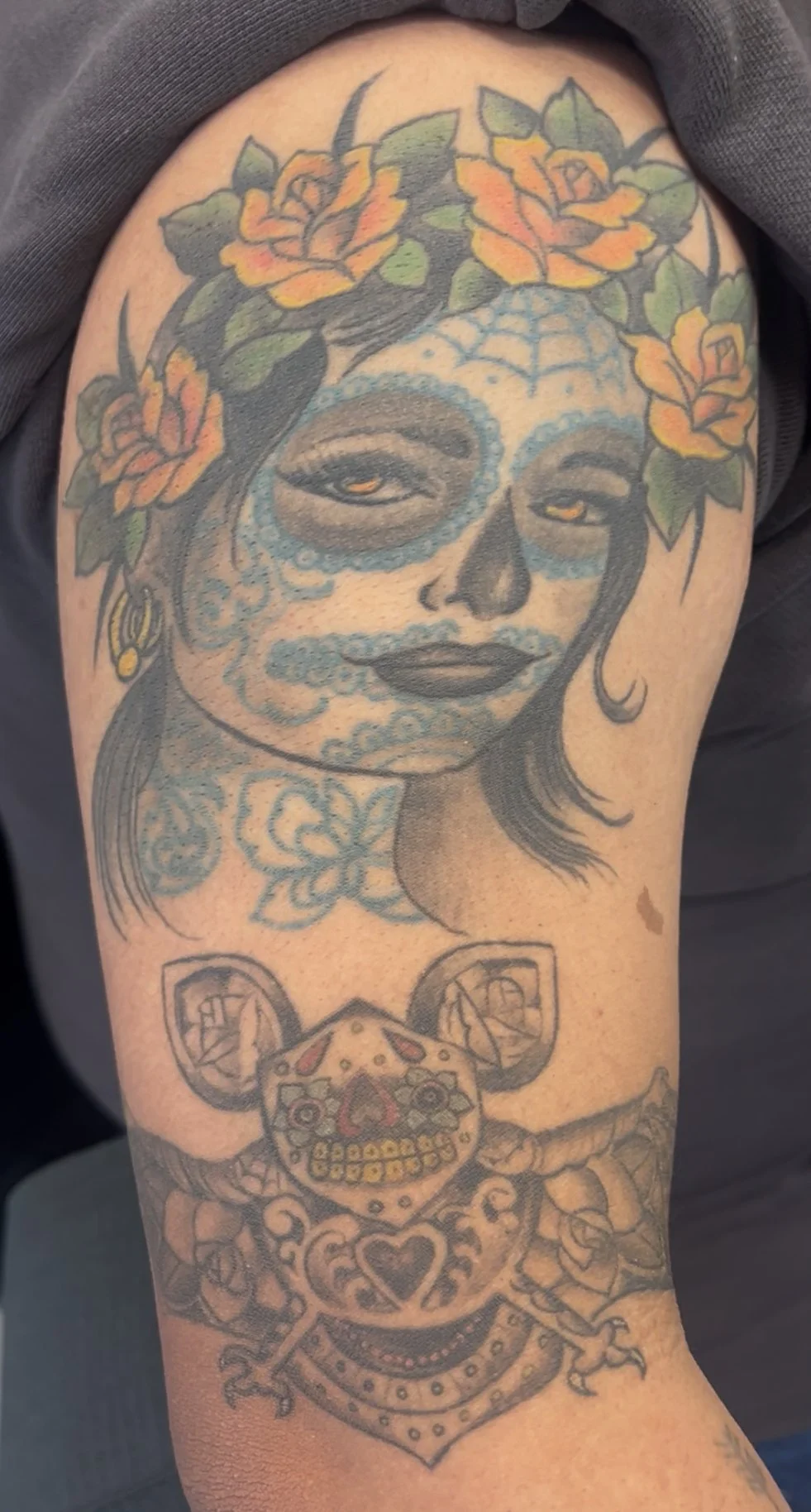 Day of the dead tattoo by Little Chico (Copy)