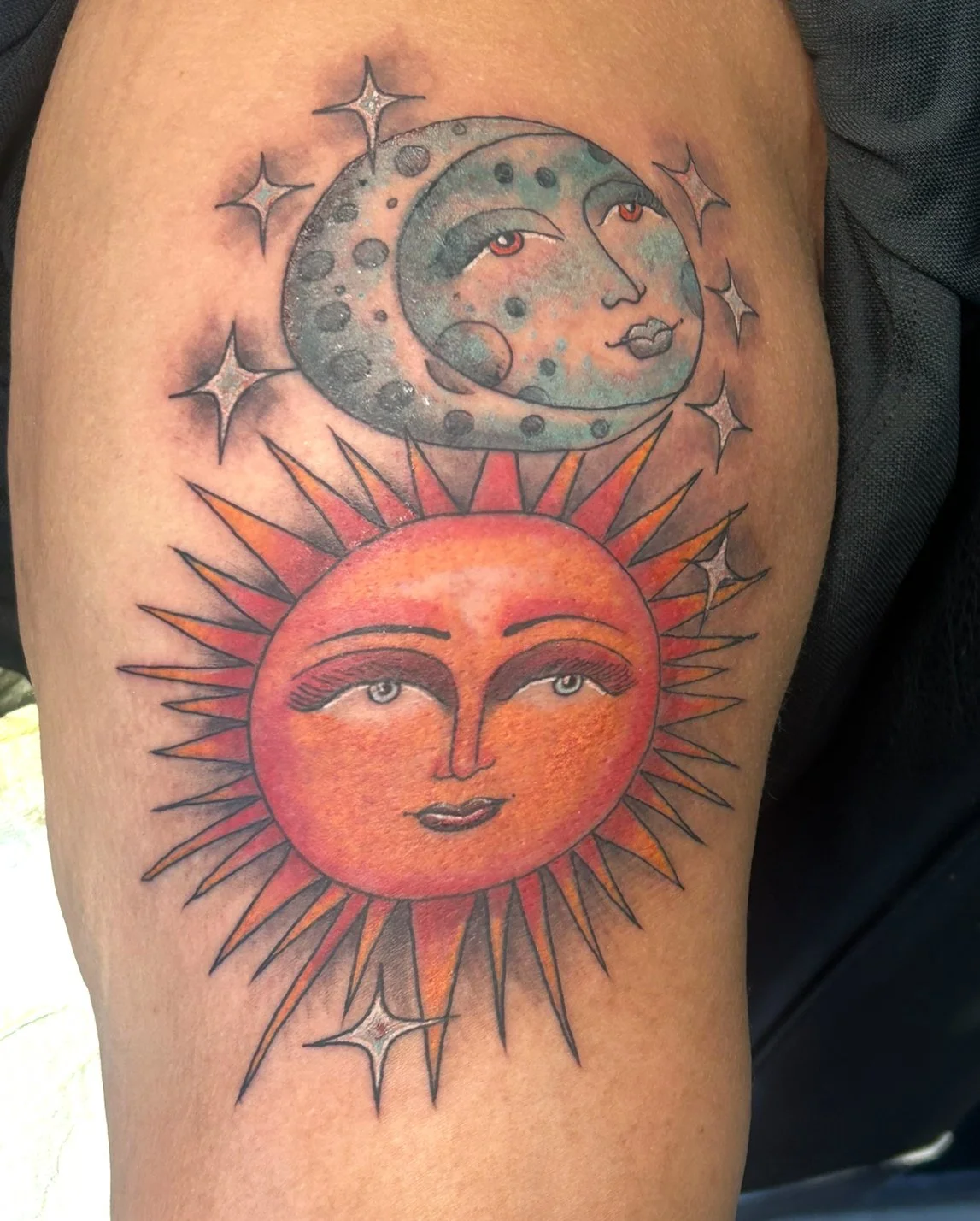 Sun and Moon tattoo by Little Chico (Copy)