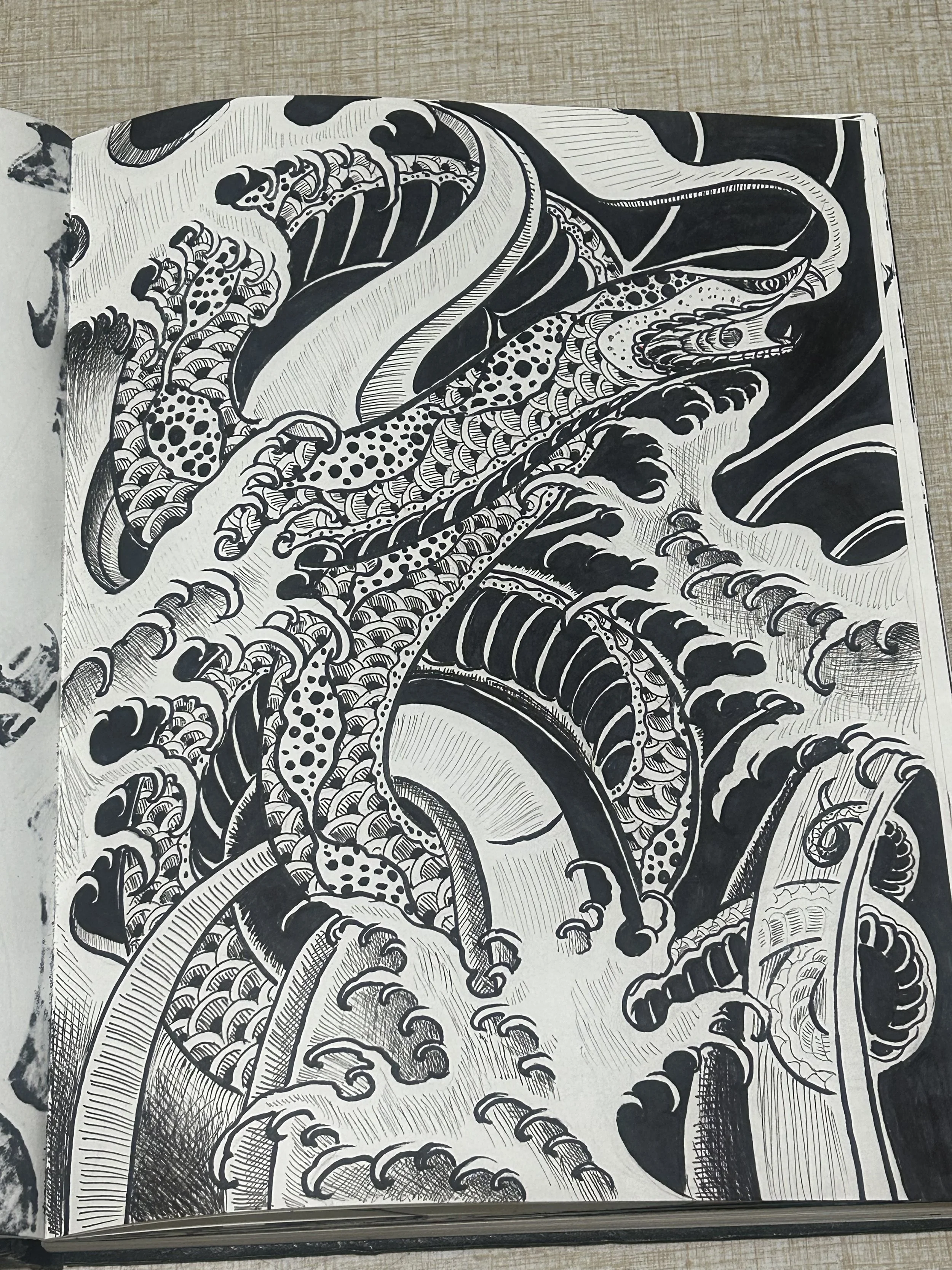 Snake and water by Little Chico. #colortattoos #tattoos #blackwork #tattoosimbaltimore #baltimoreartist #artwork #tattooartist #tattooartistnearme #marylandartist #marylandtattooartist #Viral tattoo artist #TikTok #artistofTikTok #fyp #tattoo #artist