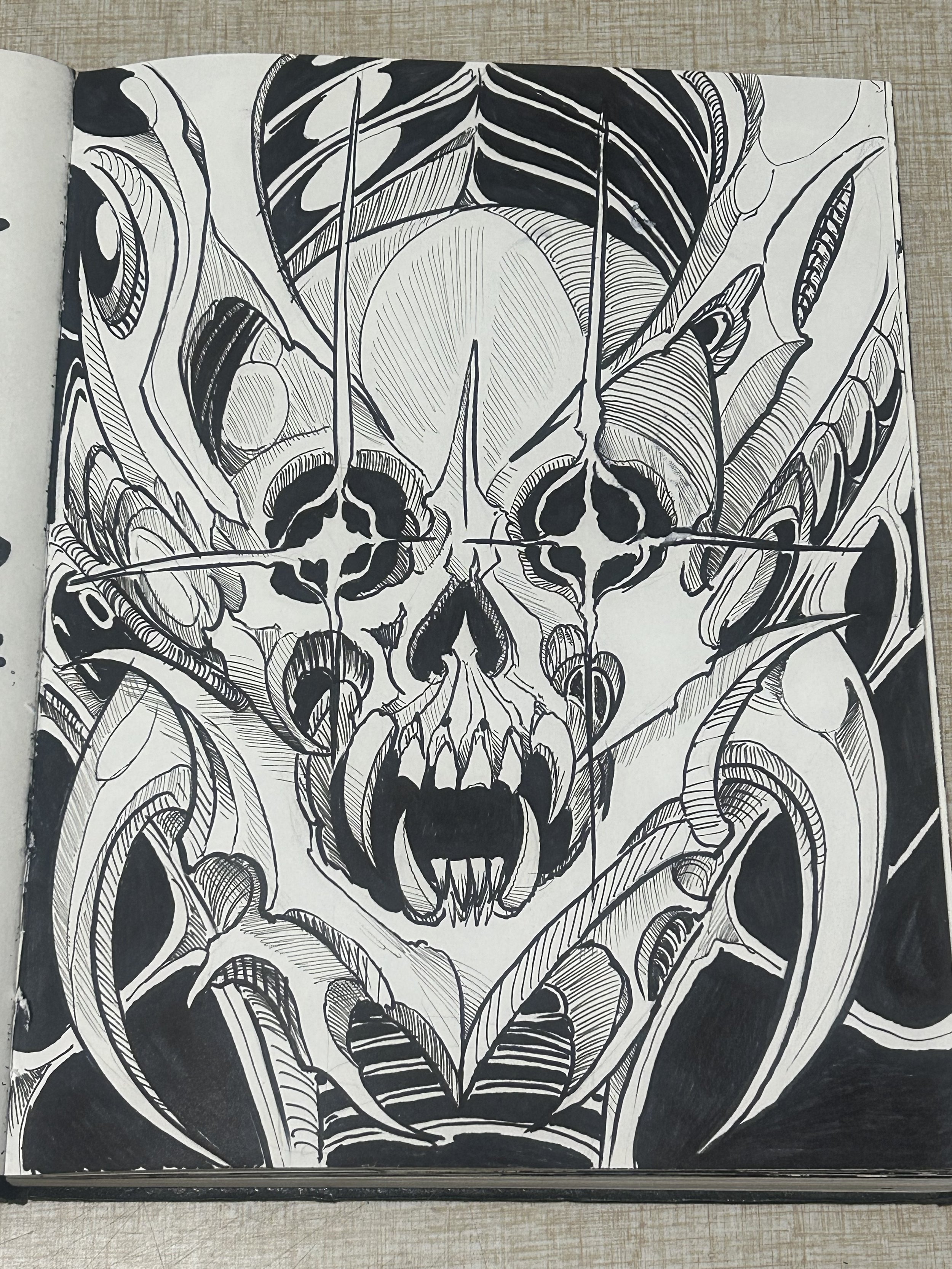 Skull by Little Chico. #colortattoos #tattoos #blackwork #tattoosimbaltimore #baltimoreartist #artwork #tattooartist #tattooartistnearme #marylandartist #marylandtattooartist #Viral tattoo artist #TikTok #artistofTikTok #fyp #tattoo #artist in Baltim