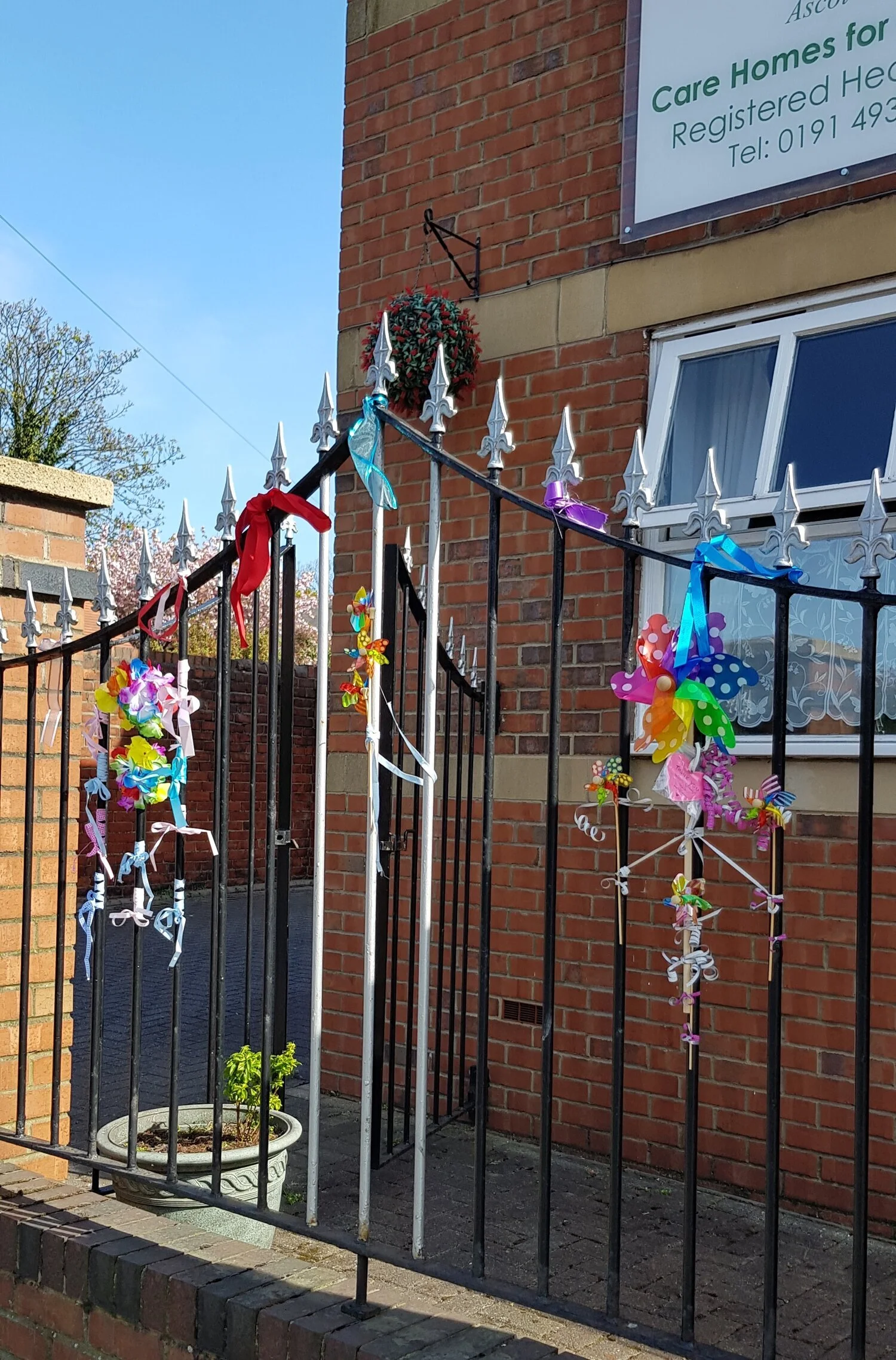 Tokens of support at Westoe Grange 