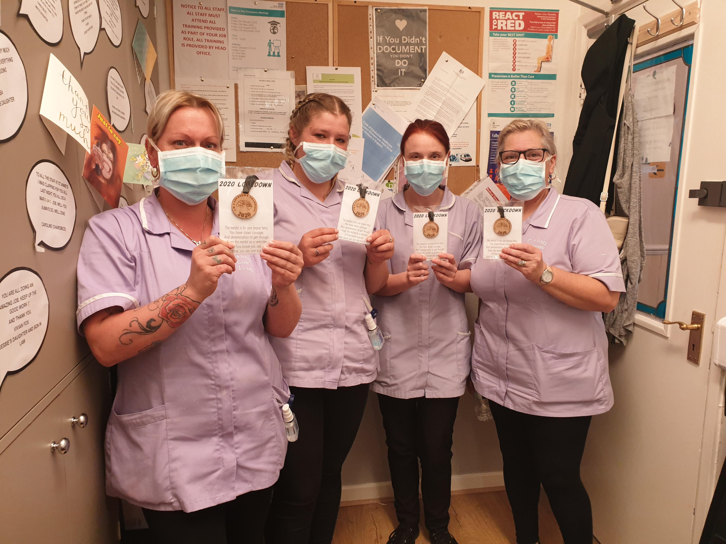 Medals for St Anne’s care staff