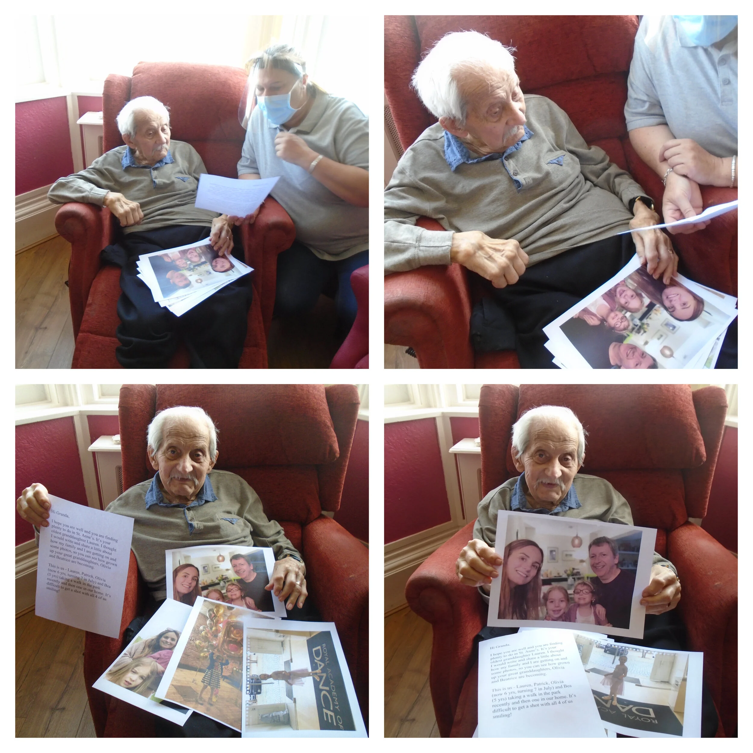 Letters from loved ones to Mac