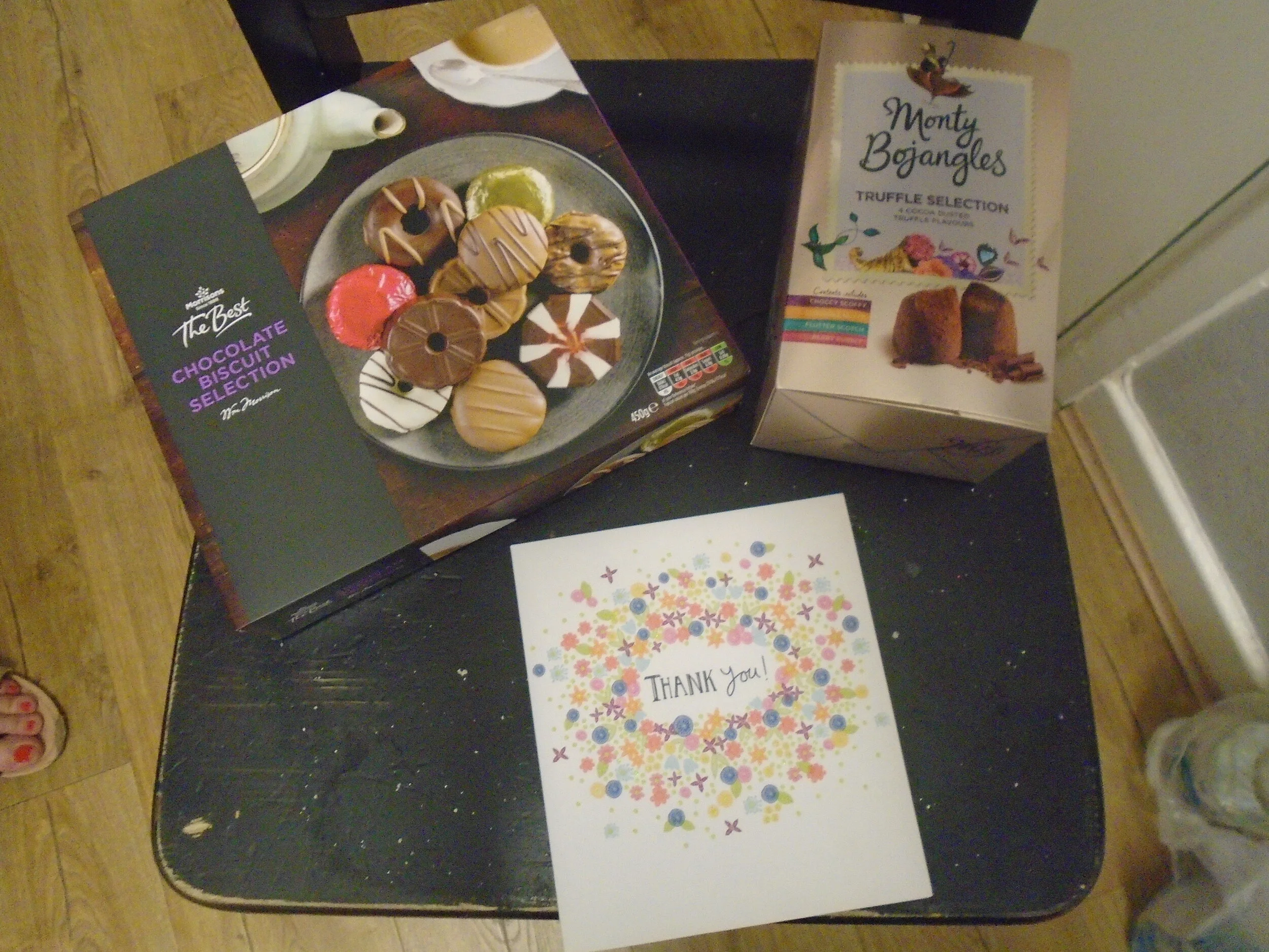 Gifts of chocolates and biscuits