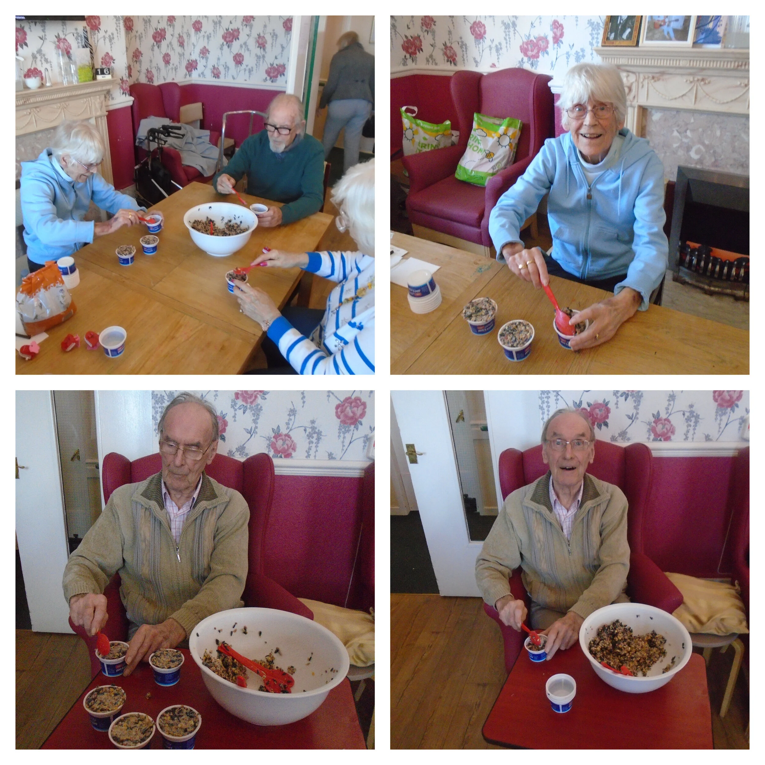 Bird feed crafting at St Anne's