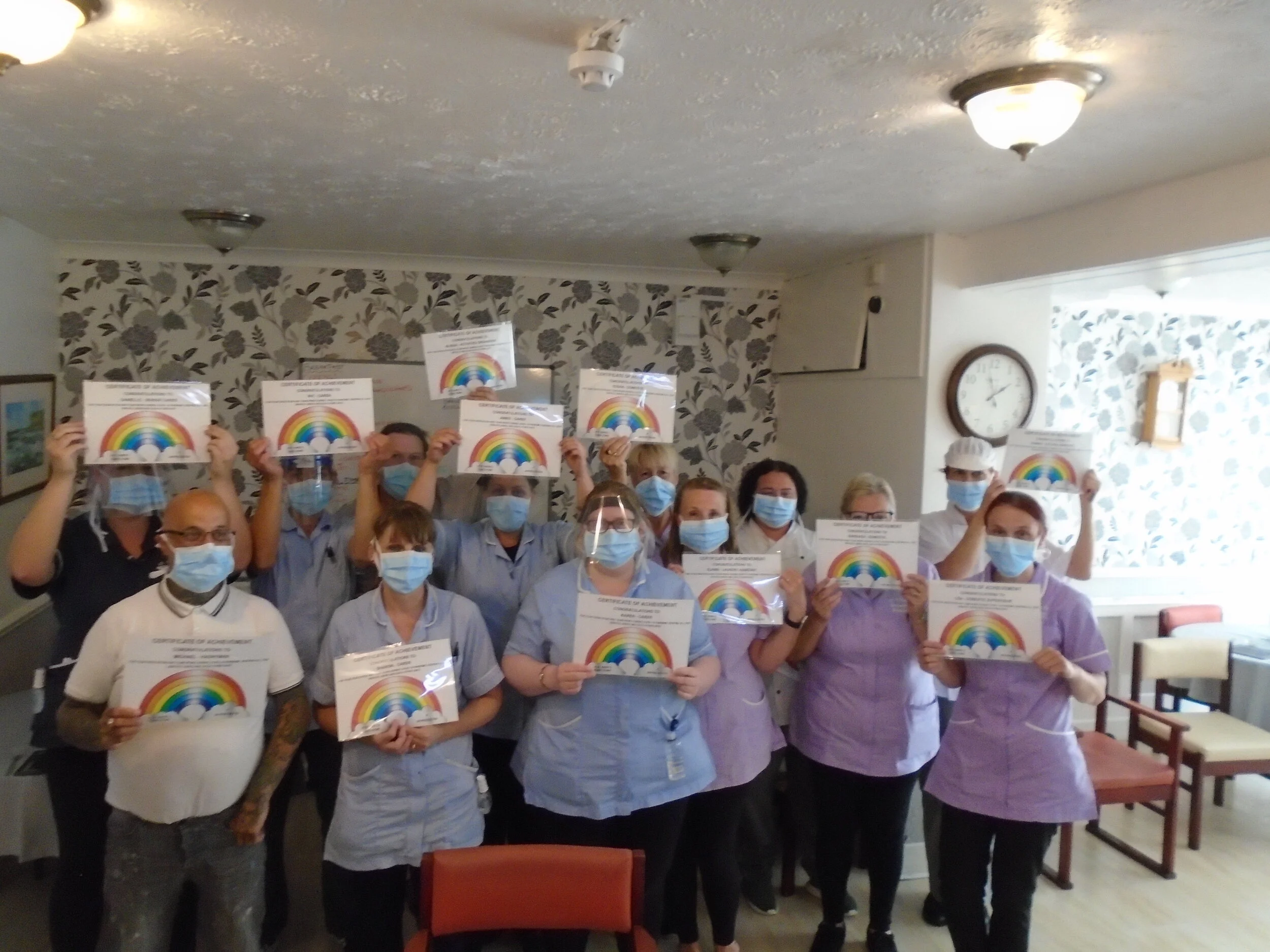 Certificates for staff at St Anne's