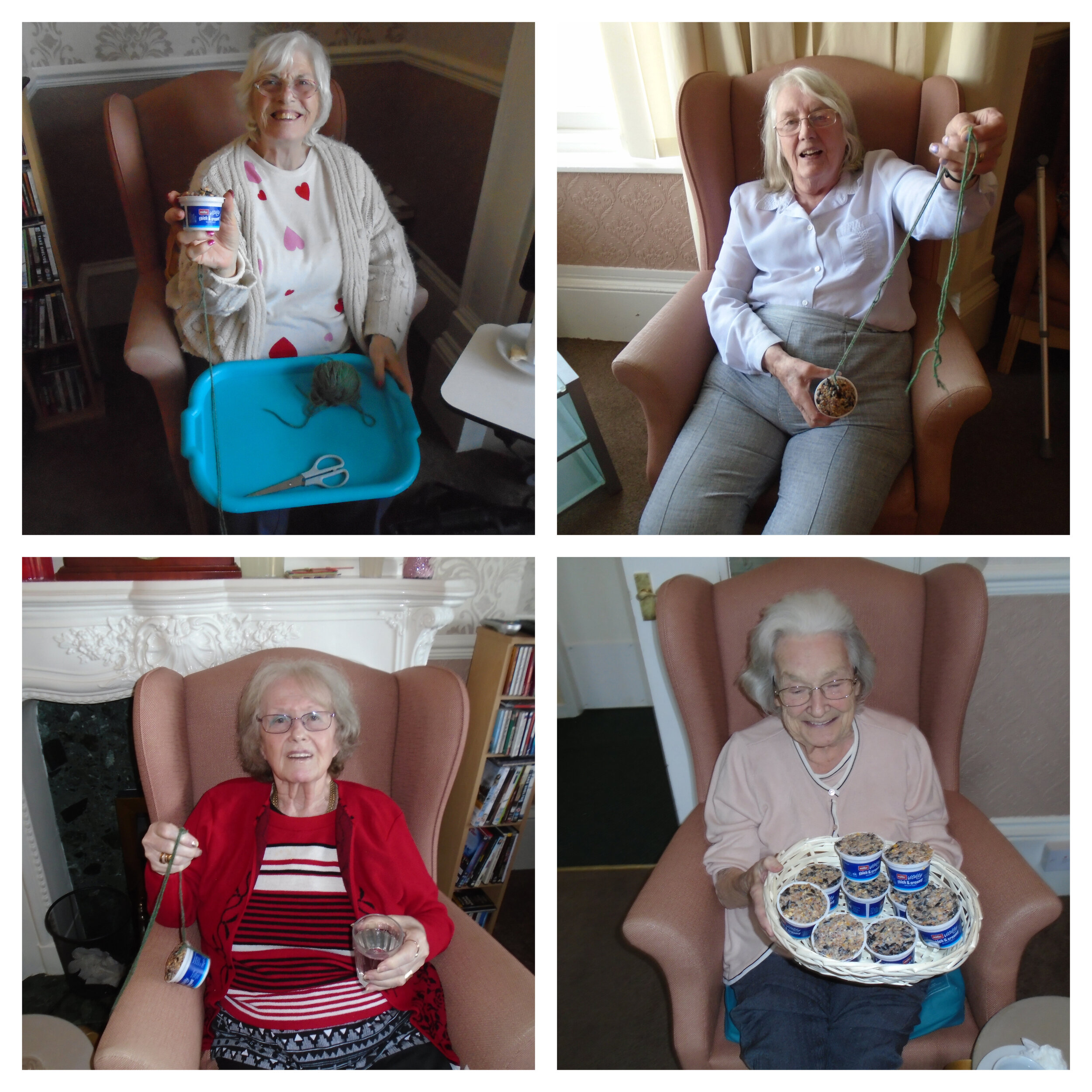 Creating bird feed for the garden