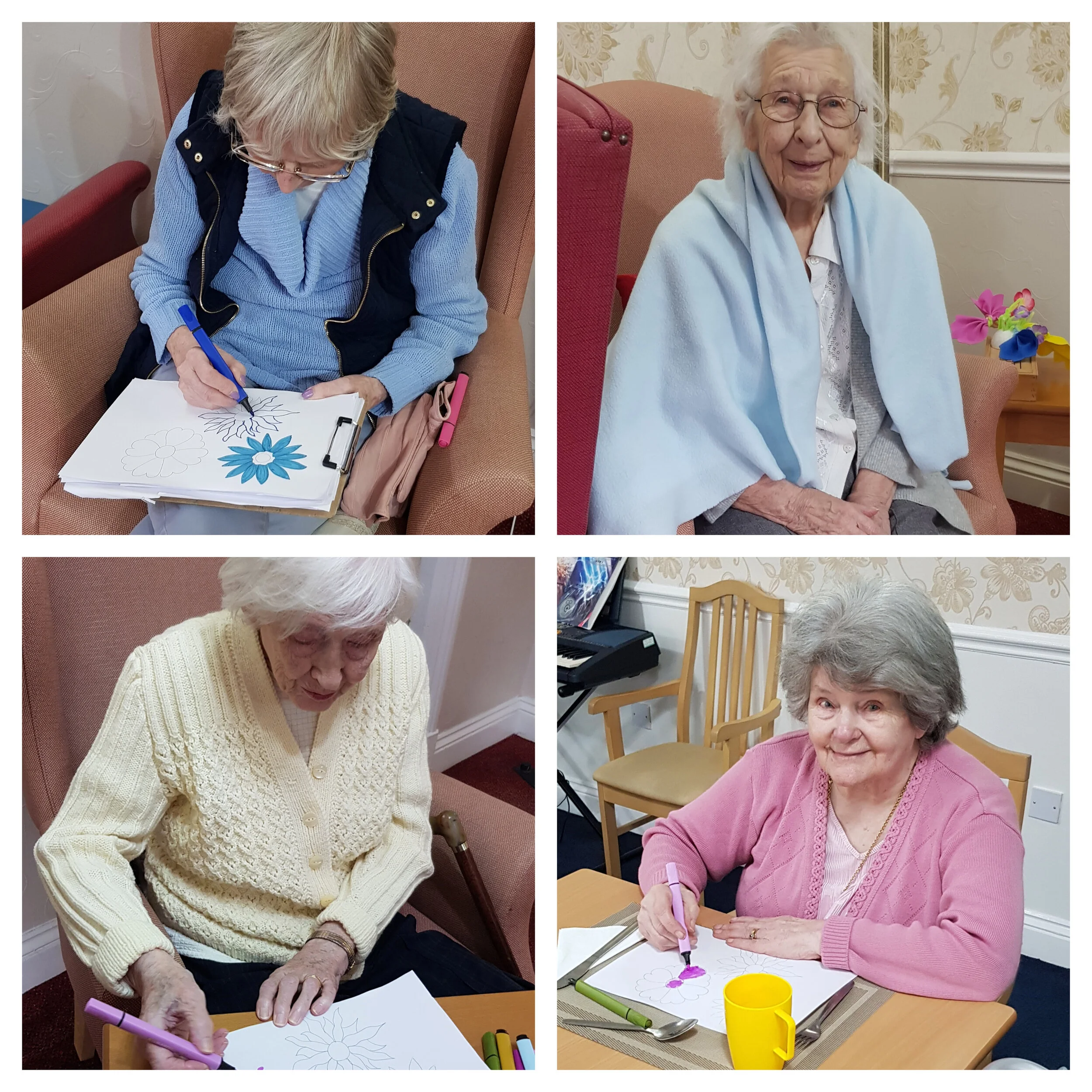 British Flower Week colouring