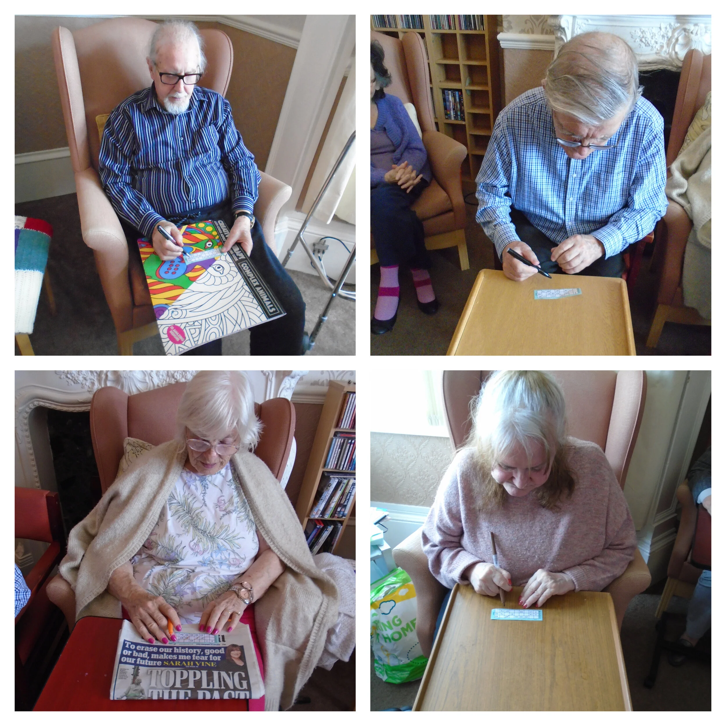 Bingo games at St Anne's