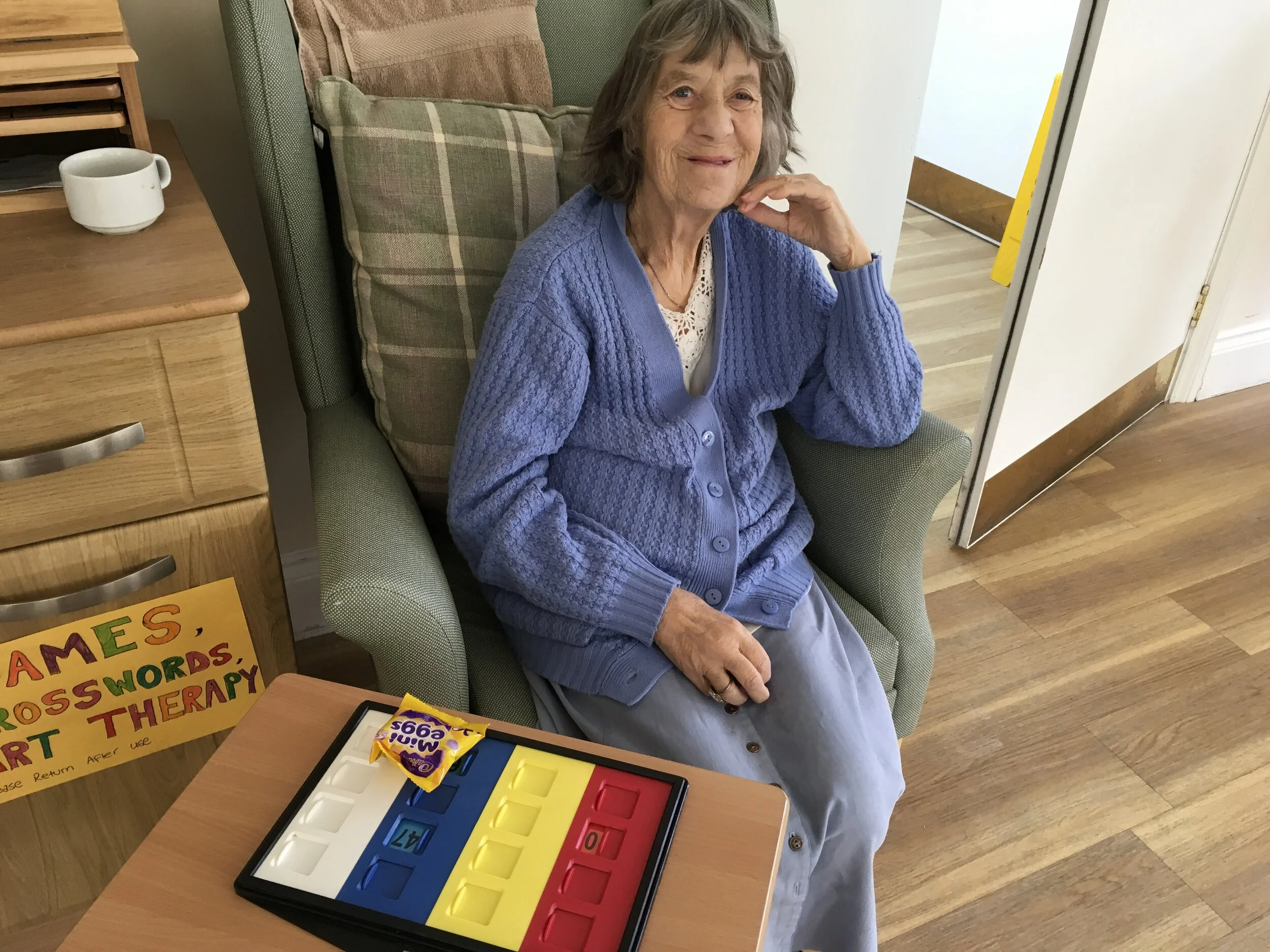 Game of bingo at Castleview