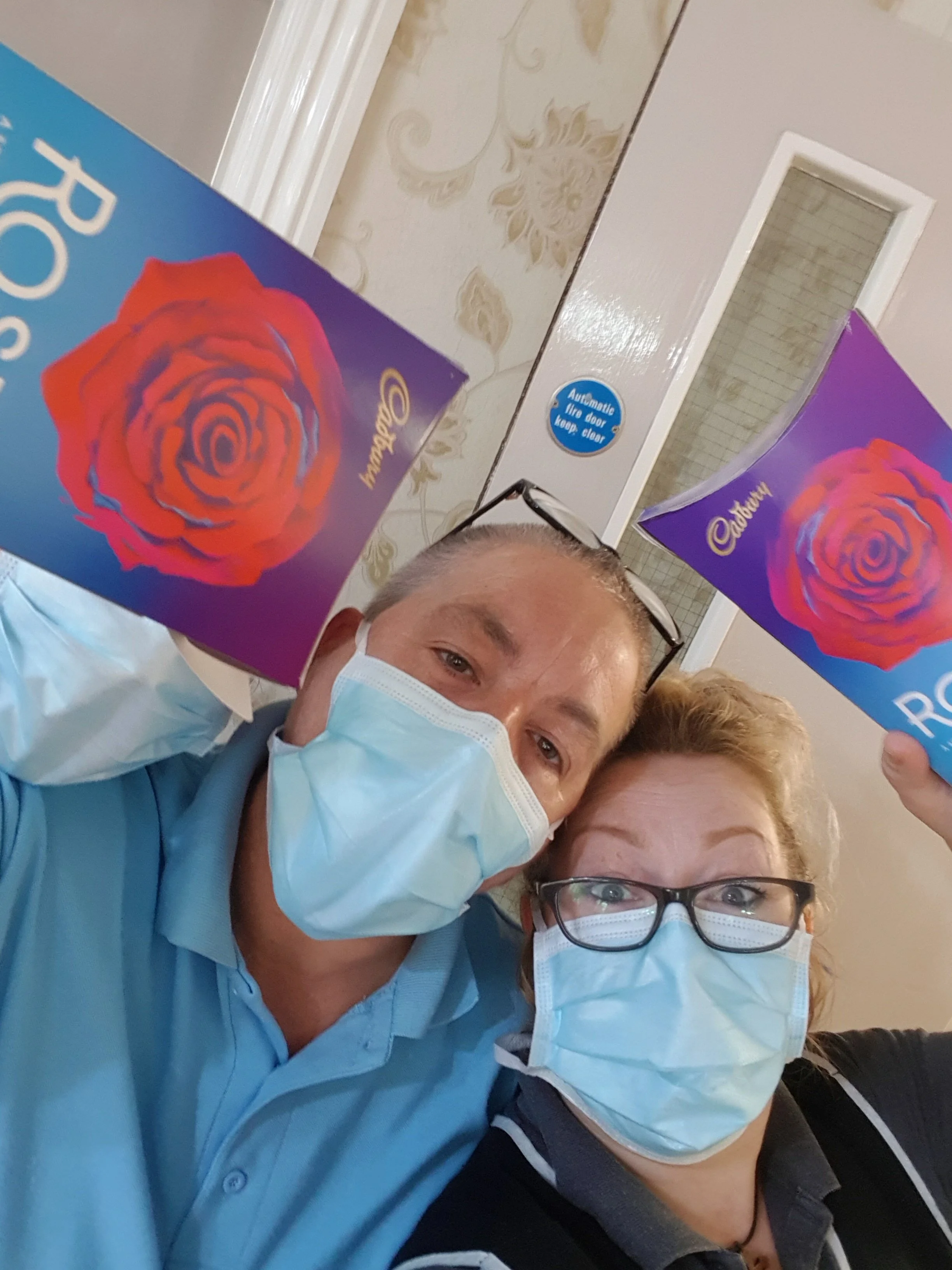 Chocolate donation to Westoe Grange