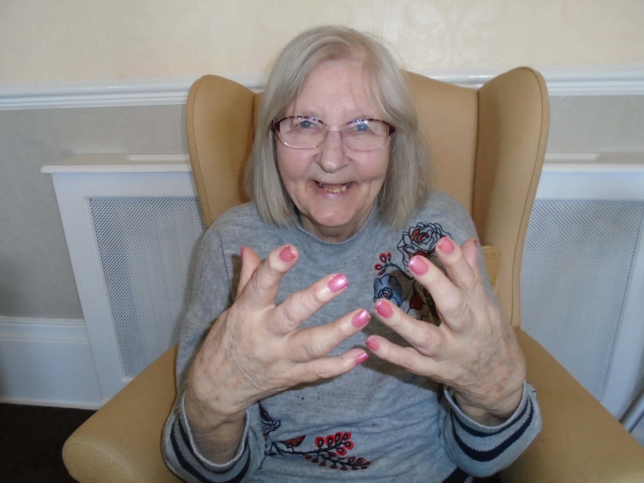 Nail pampering session 