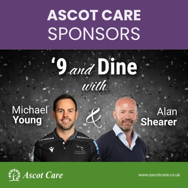 Ascot Care sponsors evening with Michael Young and Alan Shearer