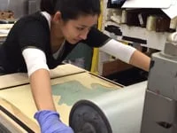 Printing A Woodblock Print
