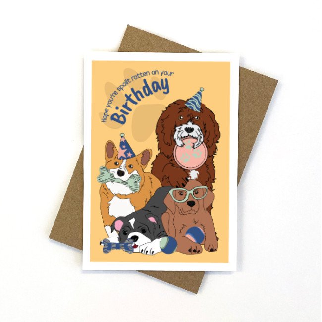 Pooch Playtime Greeting Card