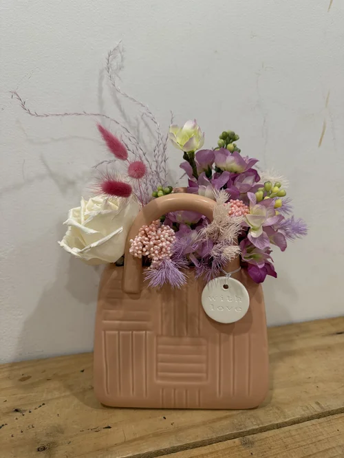 Holly Handbag Preserved / Artificial Arrangement