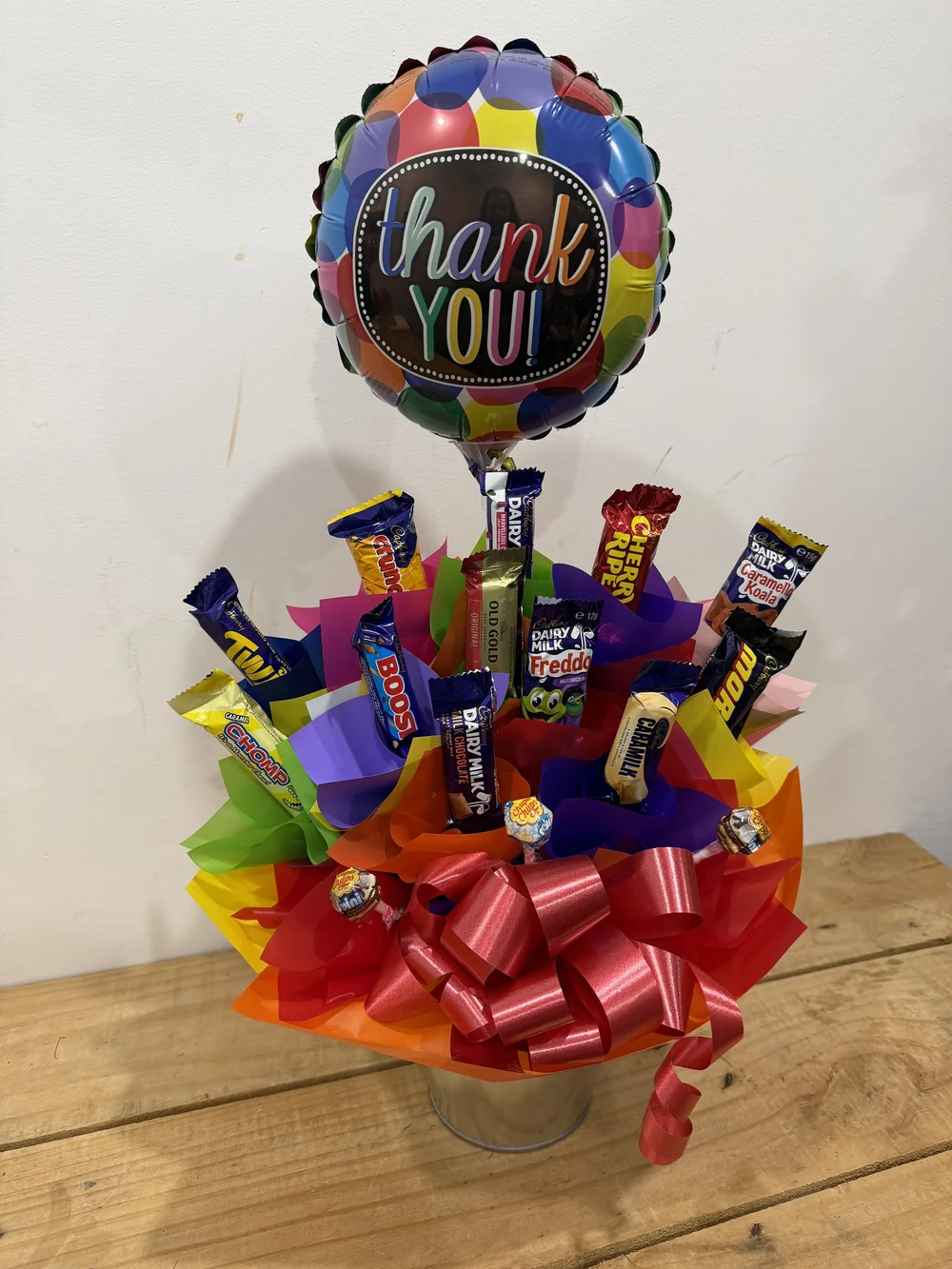 Thank You Edible Arrangement with Air Filled Balloon