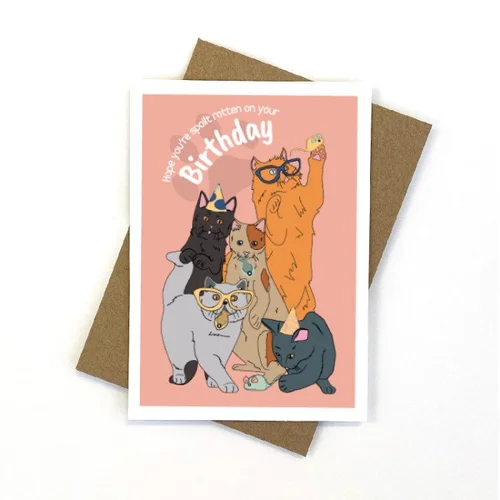 Kitty Play Time Greeting Card