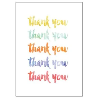 Watercolour Thank You