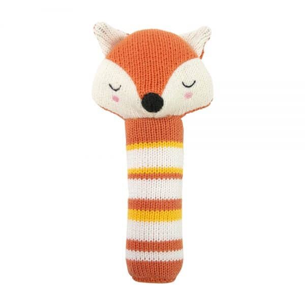 Hand Rattle – Knit – Fox Stripe — Gatton Florist and Gifts