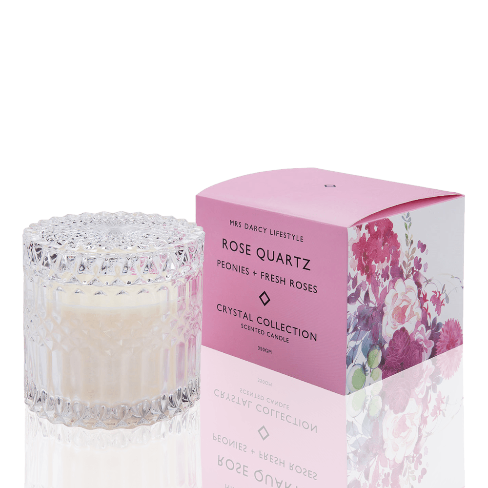 Candle Rose Quartz - Peonies + Fresh Roses