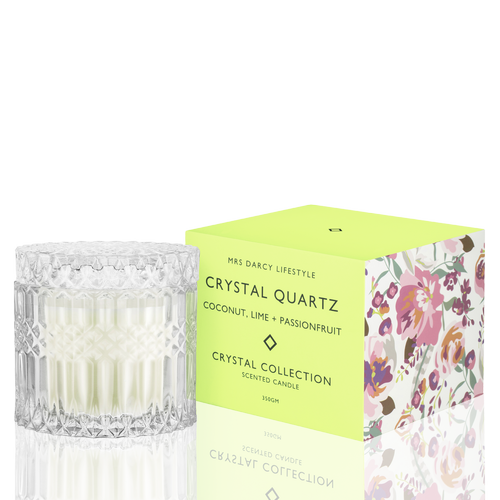 Candle Crystal Quartz - Coconut, Lime + Passionfruit